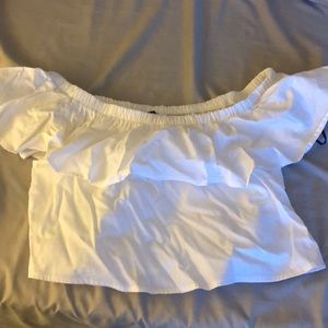 Medium white off the shoulder top